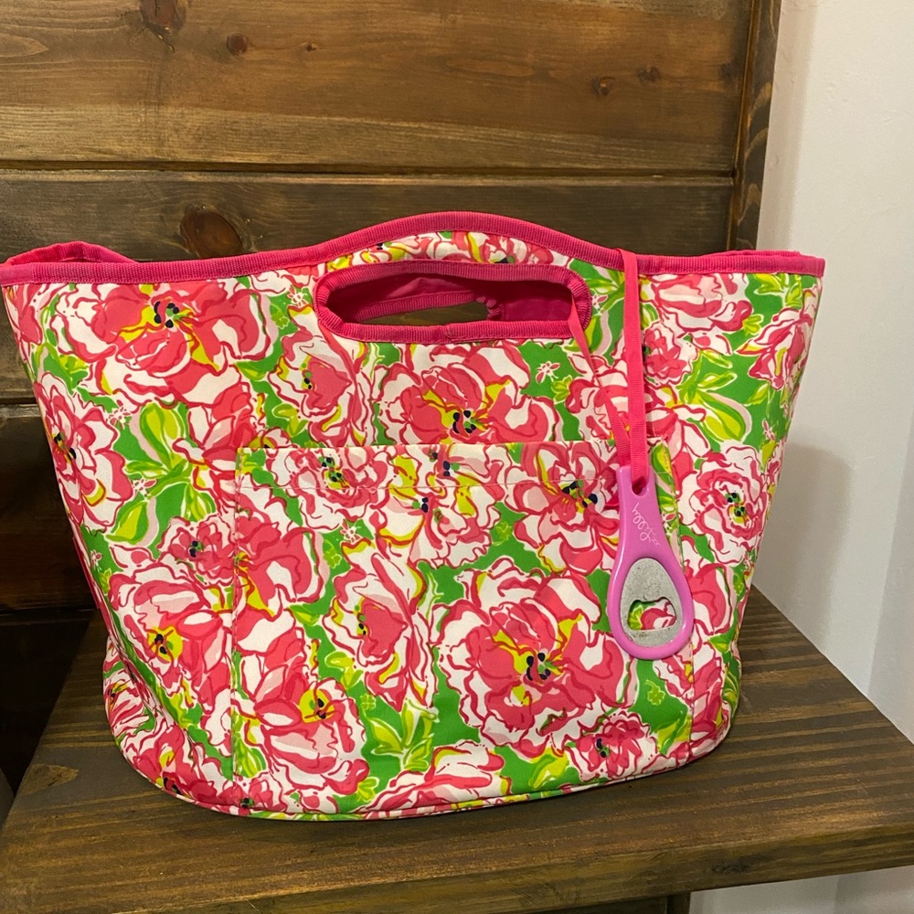 Lilly Pulitzer vinyl beach tote